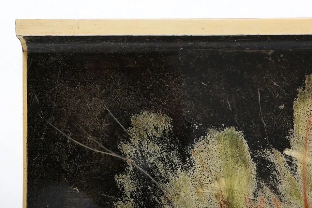 Table basse peinte vintage belge par De Coene Frères, années 1950.