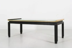 Table basse peinte vintage belge par De Coene Frères, années 1950.