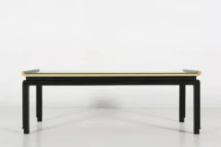 Table basse peinte vintage belge par De Coene Frères, années 1950.