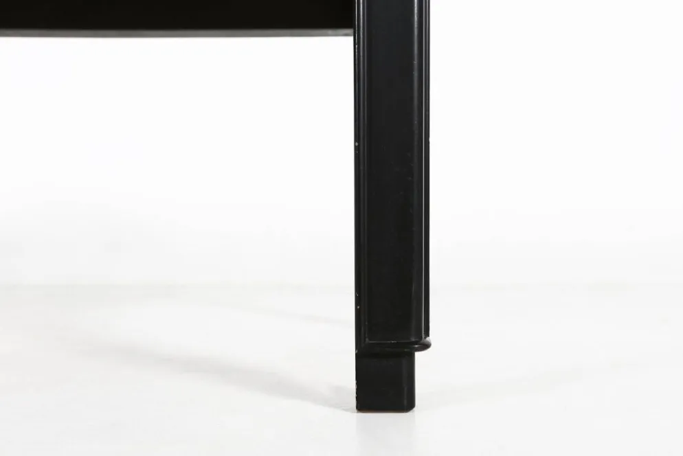 Table basse peinte vintage belge par De Coene Frères, années 1950.