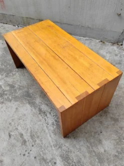 Table basse pin vintage