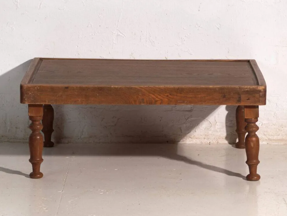 Table basse pliante ancienne japonaise en bois – Japon, vers 1920