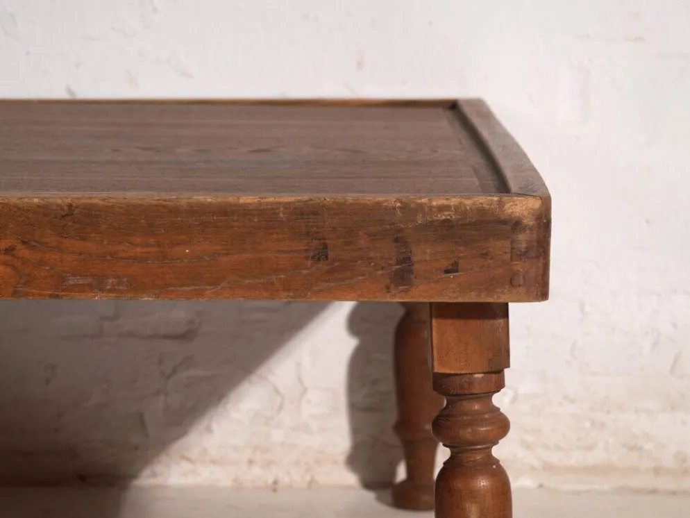 Table basse pliante ancienne japonaise en bois – Japon, vers 1920