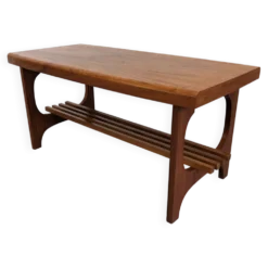 Table basse porte-revues scandinave en teck, Suède vers 1960