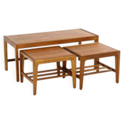 Table basse Remploy + tables d'appoint