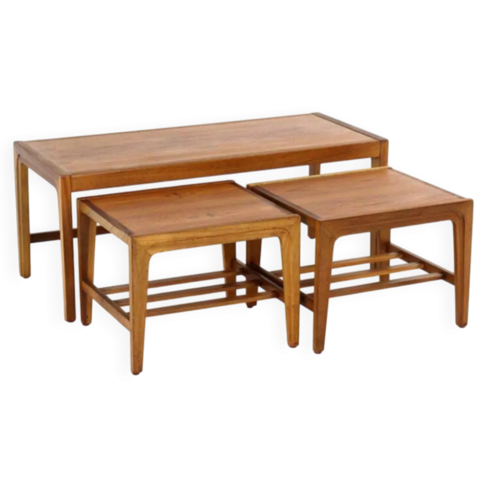 Table basse Remploy + tables d'appoint