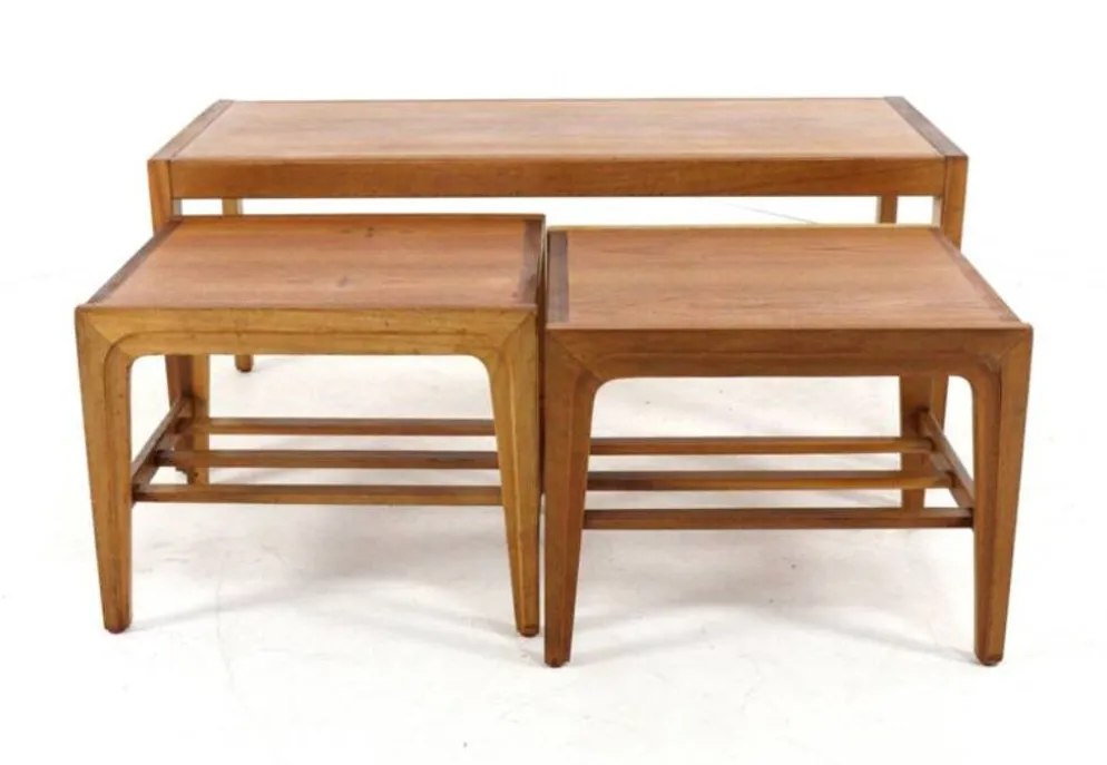 Table basse Remploy + tables d'appoint