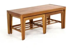 Table basse Remploy + tables d'appoint