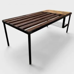 Table basse Roger Capron en céramique et bois – Circa 1960
