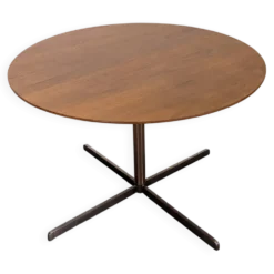 Table basse ronde d'appoint ou bout de canapé, époque contemporaine