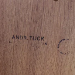 Table basse ronde des années 1960 par H. J. Wegner pour Andreas Tuck Danemark