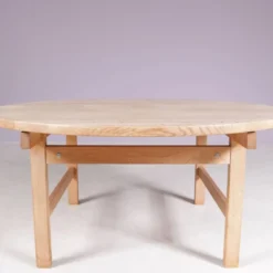 Table basse ronde des années 1960 par H. J. Wegner pour Andreas Tuck Danemark