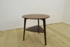 Table basse ronde en palissandre, Danemark 1960