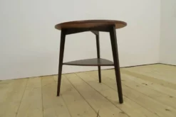 Table basse ronde en palissandre, Danemark 1960