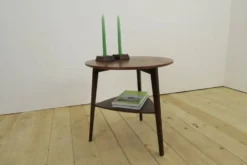 Table basse ronde en palissandre, Danemark 1960