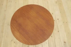 Table basse ronde en teck, années 1960