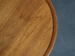 Table basse ronde en teck moderne scandinave, Danemark, années 1960