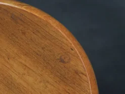 Table basse ronde en teck moderne scandinave, Danemark, années 1960