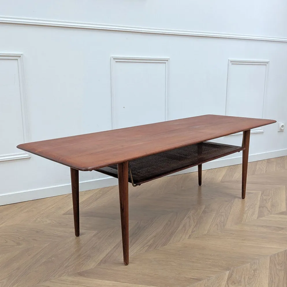 Table basse scandinave designer Hvidt & Nielsen