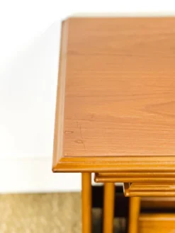 Table basse scandinave gigogne en teck 1960