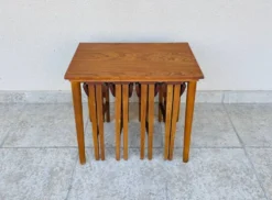 Table basse scandinave vintage en teck 1960