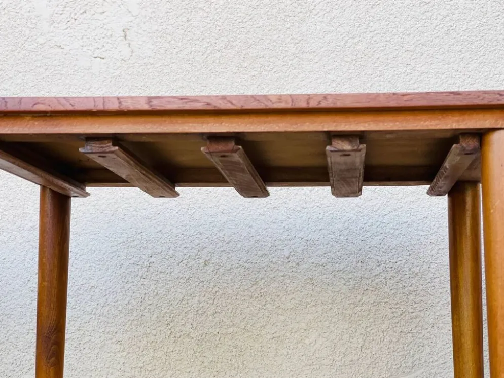 Table basse scandinave vintage en teck 1960