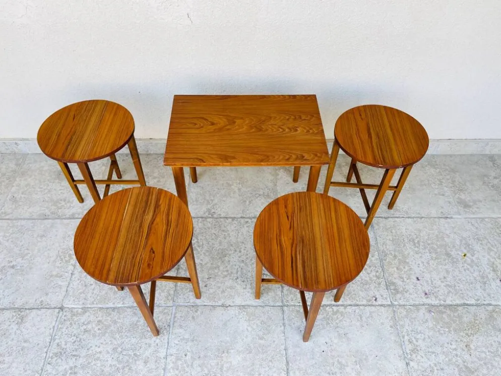Table basse scandinave vintage en teck 1960