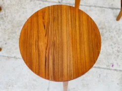 Table basse scandinave vintage en teck 1960