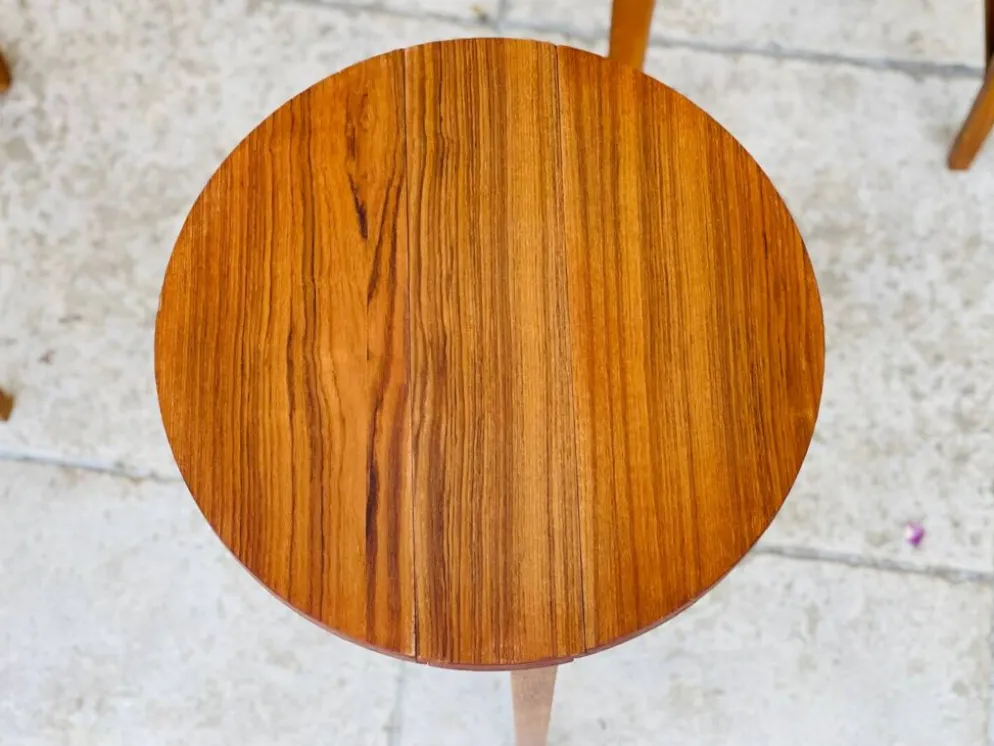 Table basse scandinave vintage en teck 1960