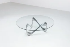 Table basse Snake de Knut Hesterberg, Ronald Schmitt, Allemagne, 1965.