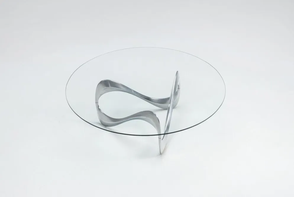 Table basse Snake de Knut Hesterberg, Ronald Schmitt, Allemagne, 1965.