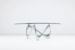 Table basse Snake de Knut Hesterberg, Ronald Schmitt, Allemagne, 1965.
