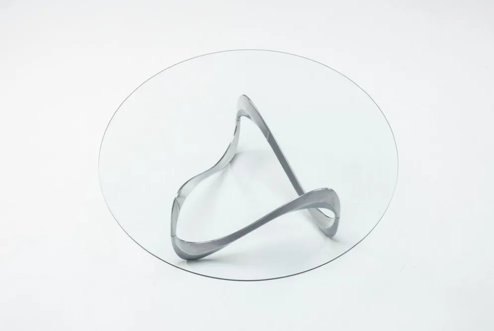Table basse Snake de Knut Hesterberg, Ronald Schmitt, Allemagne, 1965.