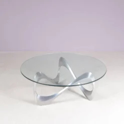 Table basse Snake des années 1970 par Ronald Schmitt Allemagne