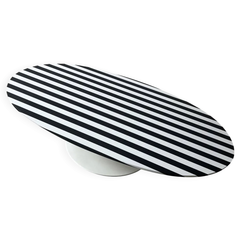 Table basse "Surfboard" de Maurice Burke pour Arkana, années 1960.