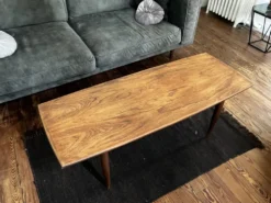 Table basse teck mid century