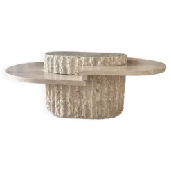 Table basse travertin