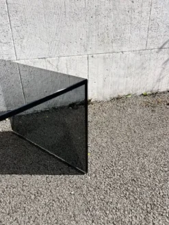 Table basse verre fumé, design Rolf Benz (Made in Germany)