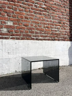 Table basse verre fumé, design Rolf Benz (Made in Germany)