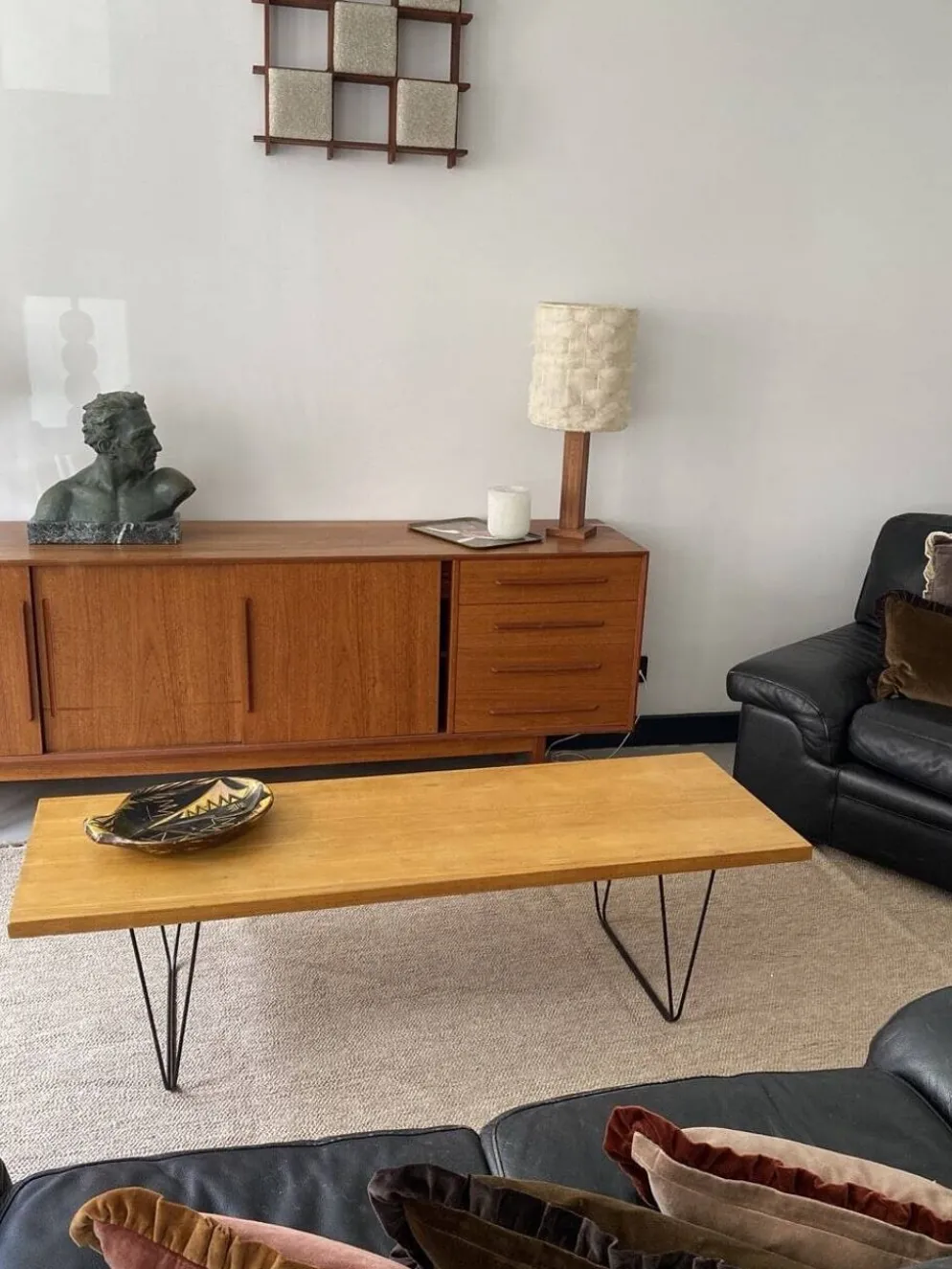 Table basse vintage attribuée à Pierre Paulin "CM 191", édition Thonet