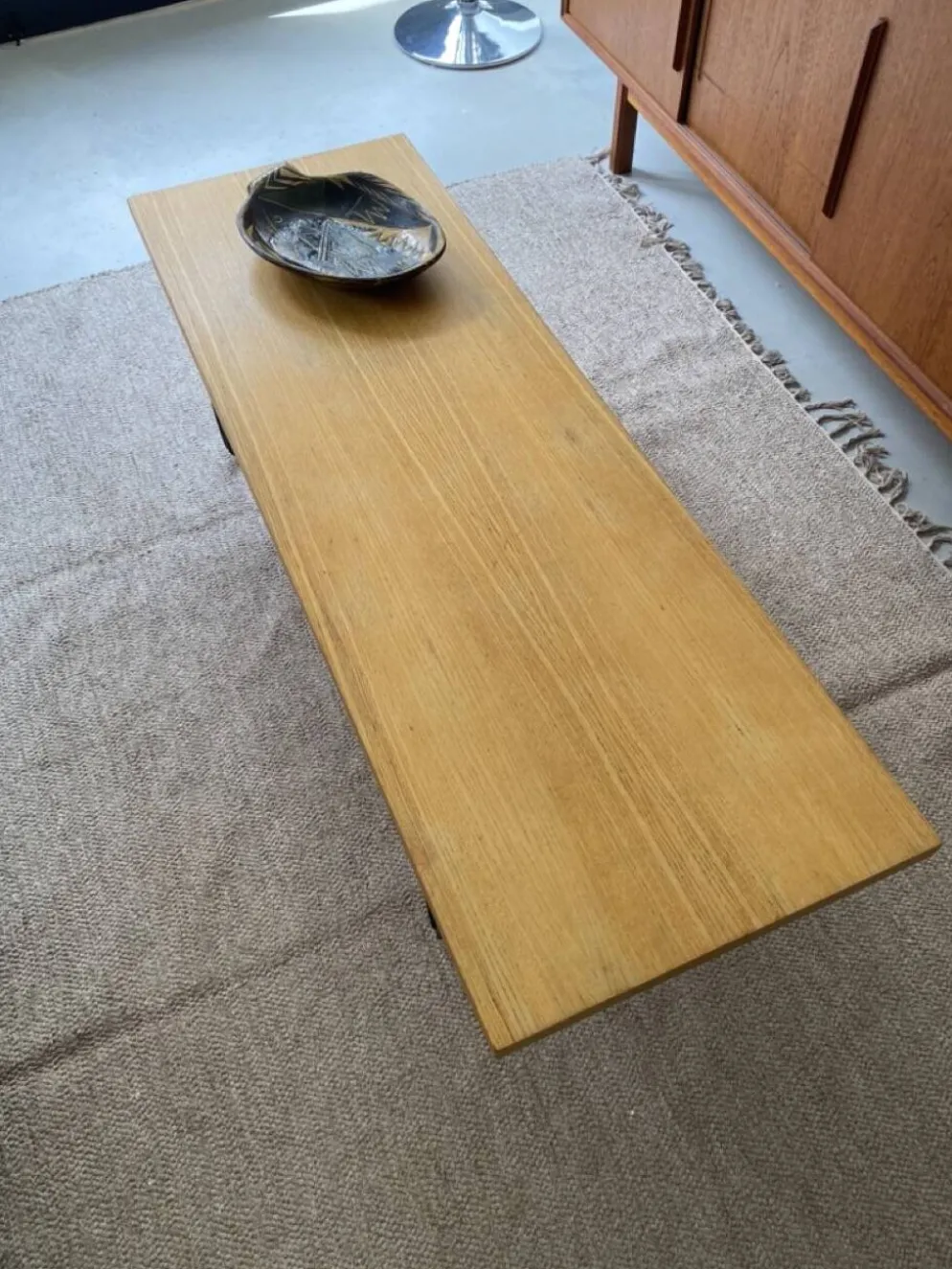 Table basse vintage attribuée à Pierre Paulin "CM 191", édition Thonet