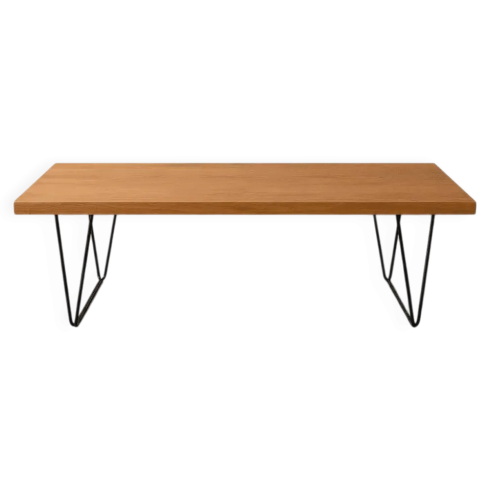 Table basse vintage attribuée à Pierre Paulin "CM 191", édition Thonet