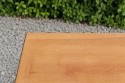 Table basse vintage en chêne style table de ferme – bois naturel – 103 cm