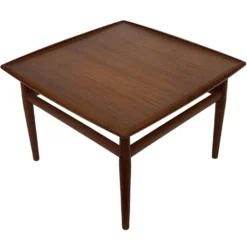 Table basse vintage Grete Jalk Teck design danois Glostrup