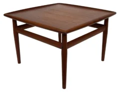Table basse vintage Grete Jalk Teck design danois Glostrup