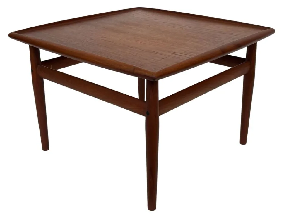 Table basse vintage Grete Jalk Teck design danois Glostrup