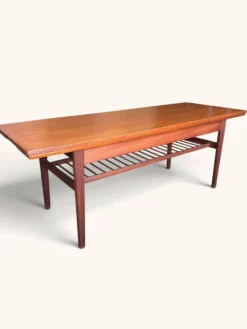 Table basse vintage Mid-Century et table à manger en 1, Grete Jalk pour Glostrup