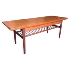 Table basse vintage Mid-Century et table à manger en 1, Grete Jalk pour Glostrup