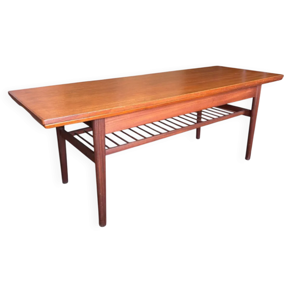 Table basse vintage Mid-Century et table à manger en 1, Grete Jalk pour Glostrup