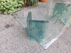 Table basse vintage par Luigi Massoni pour Gallotti & Radice, années 1970.